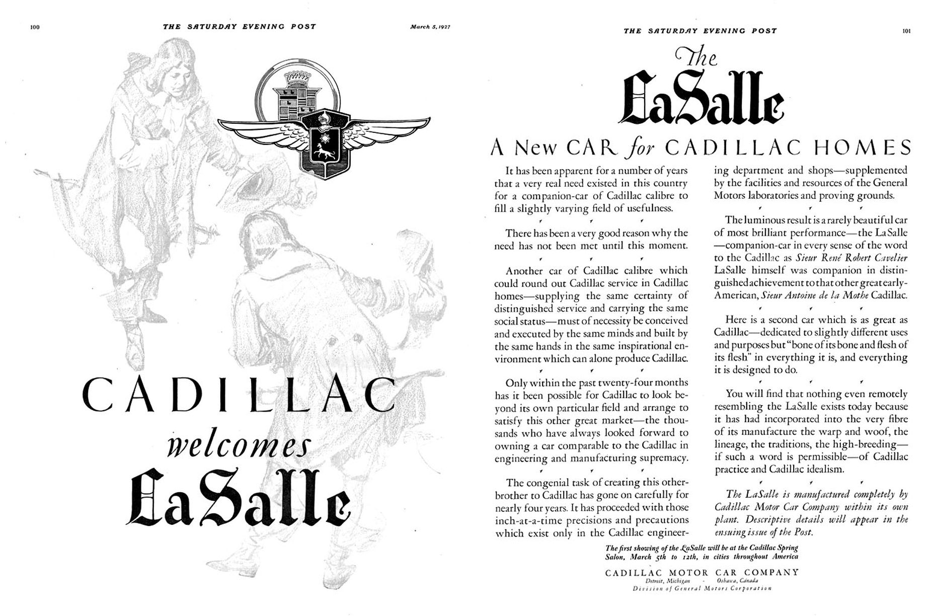 Directory Index Cadillac & LaSalle/1927